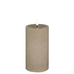Uyuni Koriste- Ja Kausivalot*LED-kynttilä 7,8x15 cm Sandstone Rustic
