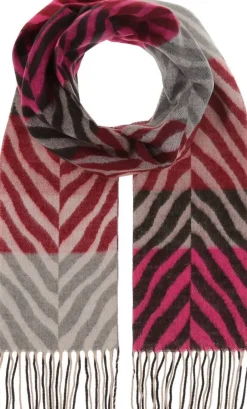 V.Fraas Huivit*huivi 731078 450 Fuksia / Harmaa