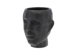 Villa Collection Maljakot Ja Ruukut*Vern ruukku 22,5 cm sementti musta