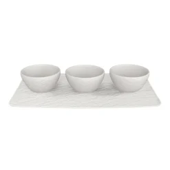 Villeroy&Boch Astiat*Manufacture Rock Dippikulhosetti valkoinen 4-os.