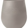 Villeroy&Boch Maljakot Ja Ruukut*Manufacture Collier vaasi 21x21x23 cm 5,54 L taupe carre