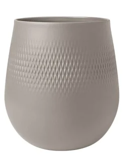 Villeroy&Boch Maljakot Ja Ruukut*Manufacture Collier vaasi 21x21x23 cm 5,54 L taupe carre