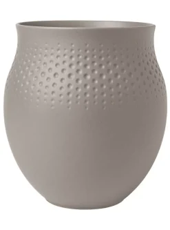 Villeroy&Boch Maljakot Ja Ruukut*Manufacture Collier vaasi 16,5x16,5x18 cm 2,64 L taupe perle