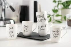 Villeroy&Boch Astiat*Statement muki 11,5x8x10,5cm 0,28l But first Coffee