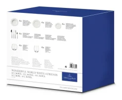 Villeroy&Boch Astiat*Wonderful World Astiasto 4 hlö valkoinen 36-os.