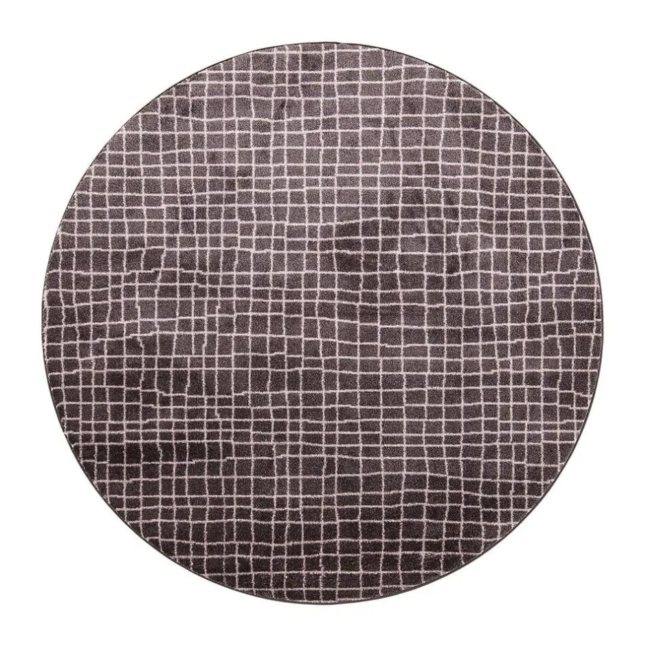 VM-Carpet Pyöreät Matot*Aari 12 antrasiitti, kantti 5450, Ø 133 cm