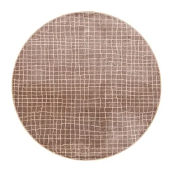 VM-Carpet Pyöreät Matot*Aari 14 ruskea, kantti 5938, Ø 133 cm