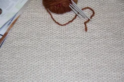 VM-Carpet Käytävämatot*Aho 72 beige, kapea pellavakantti 80*200 cm
