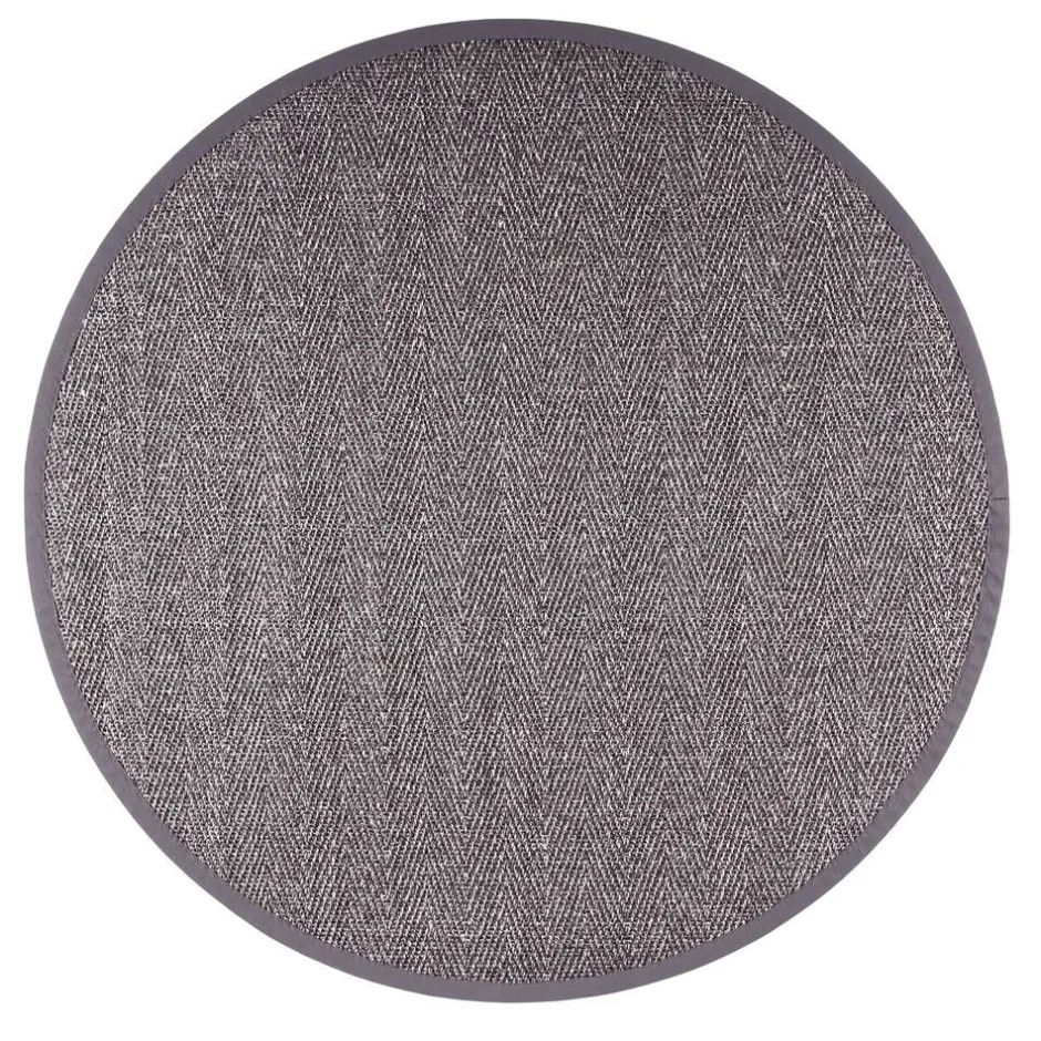 VM-Carpet Pyöreät Matot*Barrakuda 9371 antrasiitti, Ø 160 cm, kantti 38