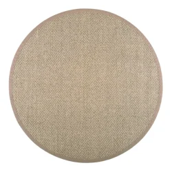 VM-Carpet Pyöreät Matot*Barrakuda 9307 natur, Ø 133 cm, kantti 25