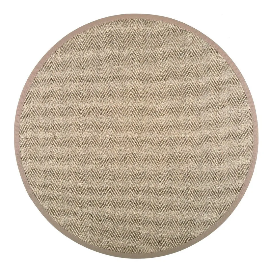 VM-Carpet Pyöreät Matot*Barrakuda 9307 natur, Ø 240 cm, kantti 25