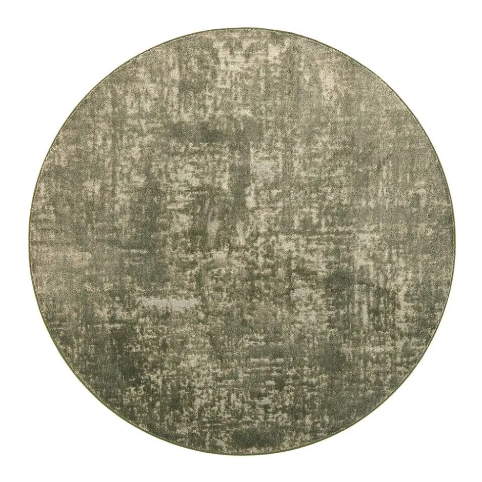 VM-Carpet Pyöreät Matot*Basaltti 490 vihreä ø 200 cm, kantti 5774