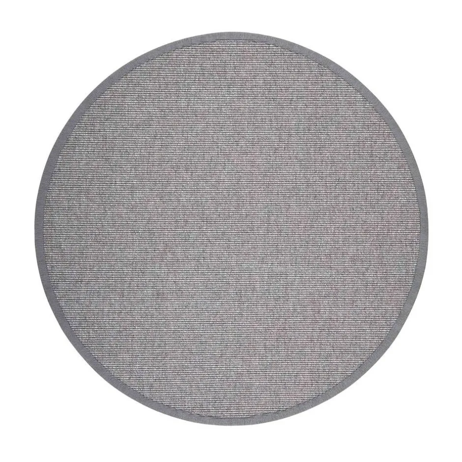VM-Carpet Pyöreät Matot*Esmeralda 77 harmaa, Ø 240 cm, kantti 077 B