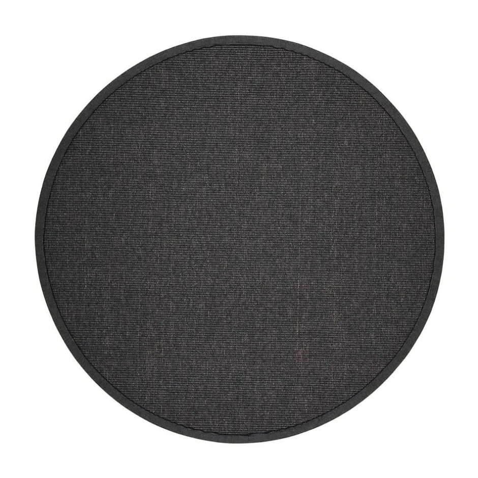 VM-Carpet Pyöreät Matot*Esmeralda 79 musta, Ø 200 cm, kantti 020 B