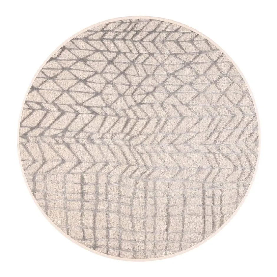 VM-Carpet Pyöreät Matot*Lastu, 4 hopea, Ø 240 cm