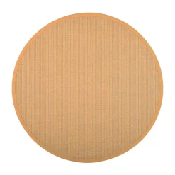 VM-Carpet Pyöreät Matot*Lyyra 71 keltainen,  Ø 200 cm, kantti 41