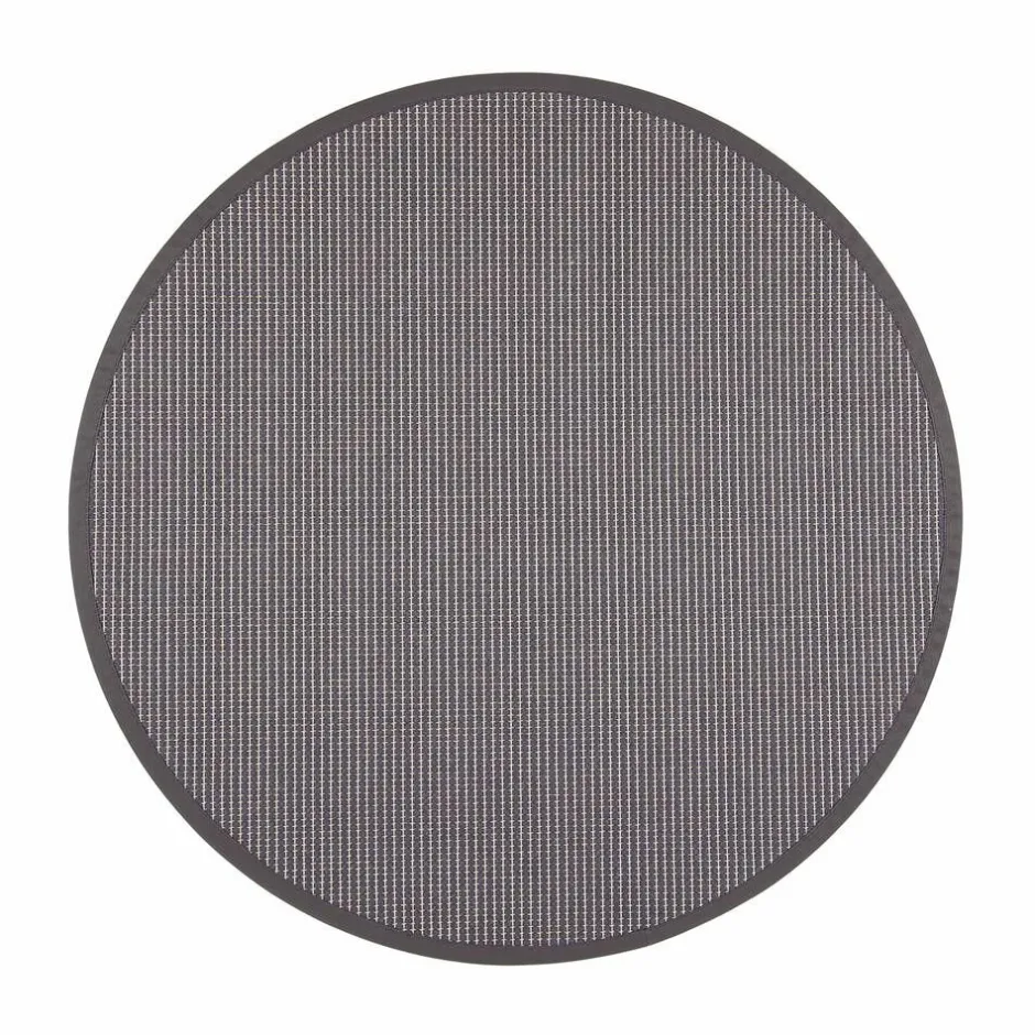 VM-Carpet Pyöreät Matot*Lyyra 78 tummanharmaa, Ø 200 cm, kantti 38