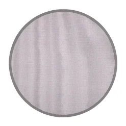 VM-Carpet Pyöreät Matot*Lyyra 66 vaaleanharmaa Ø 200 cm, kantti 29
