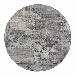 VM-Carpet Pyöreät Matot*matto Rustiikki ø 133 cm 32 turkoosi