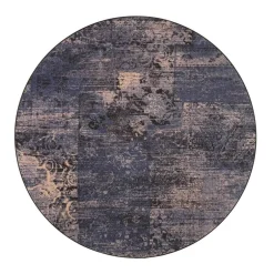 VM-Carpet Pyöreät Matot*matto Rustiikki ø 240 cm 79 sinivintage