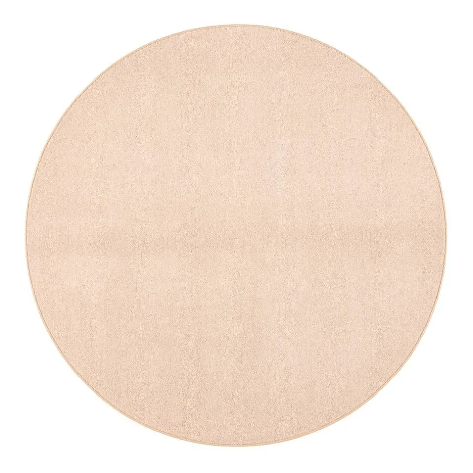 VM-Carpet Pyöreät Matot*Onni, 34 beige Ø 200 cm, kantti 5938