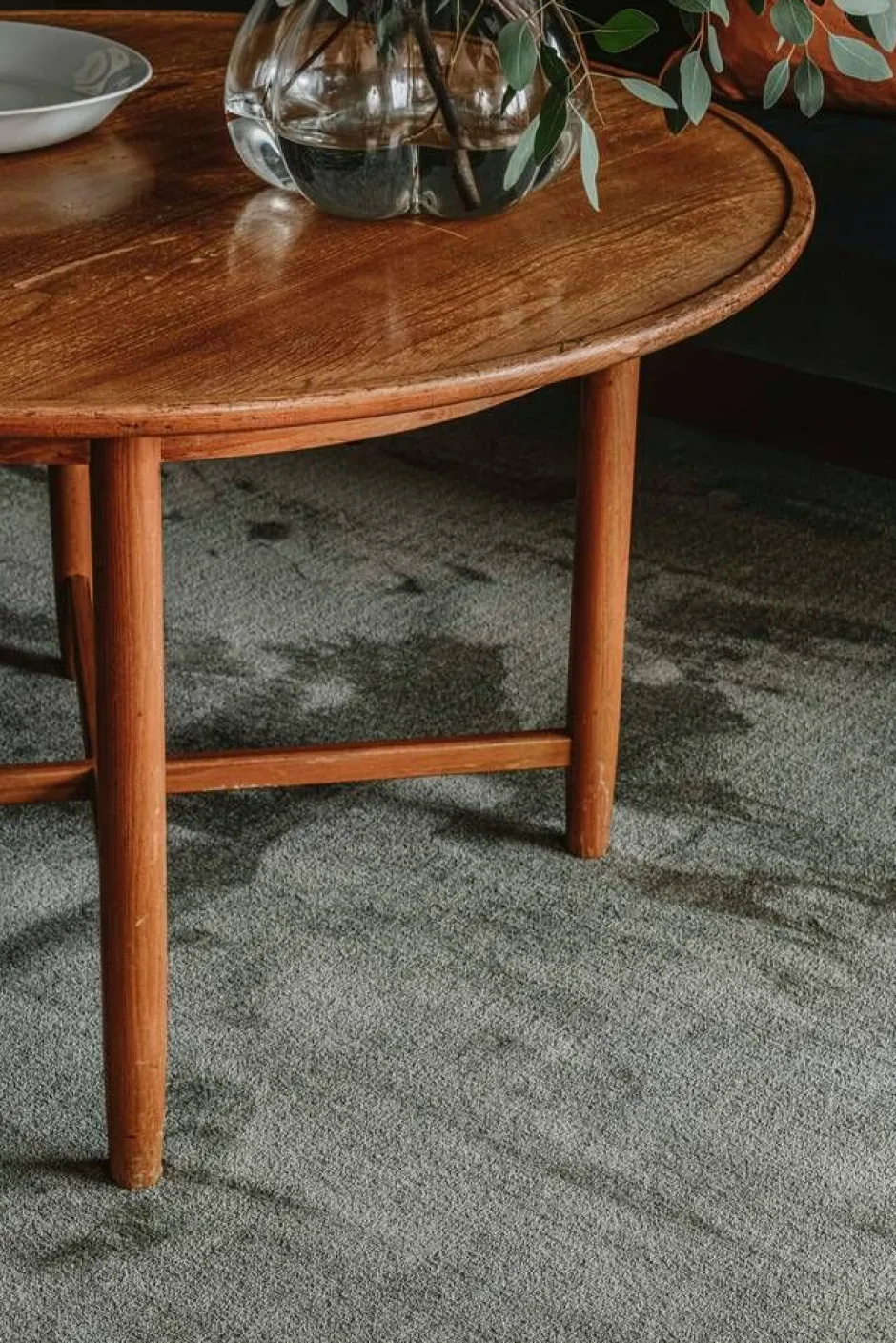 VM-Carpet Pyöreät Matot*Puuteri 164 oliivi, 200*300 cm, kantti 5921