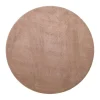 VM-Carpet Pyöreät Matot*Puuteri 143 ruskea, Ø 133 cm, kantti 5951