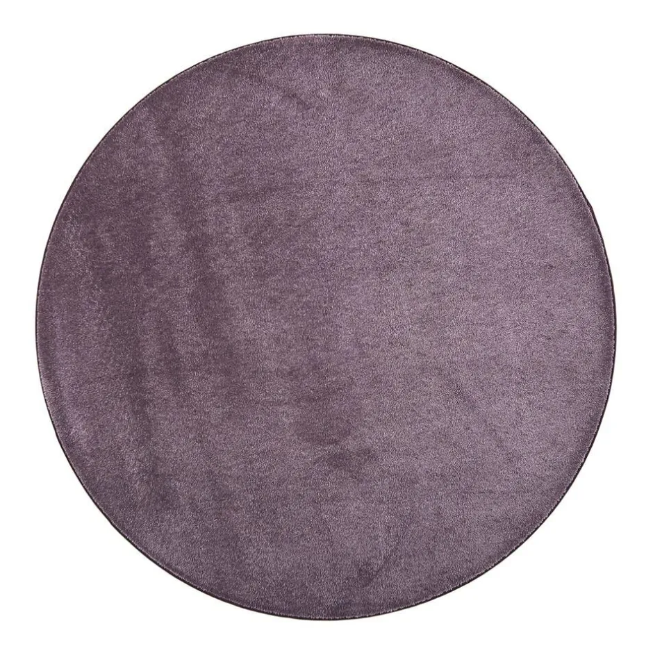 VM-Carpet Pyöreät Matot*Satine 001 lila, Ø 160 cm, kantti 5881
