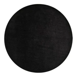 VM-Carpet Pyöreät Matot*Satine 800 musta, Ø 160 cm, kantti 5460