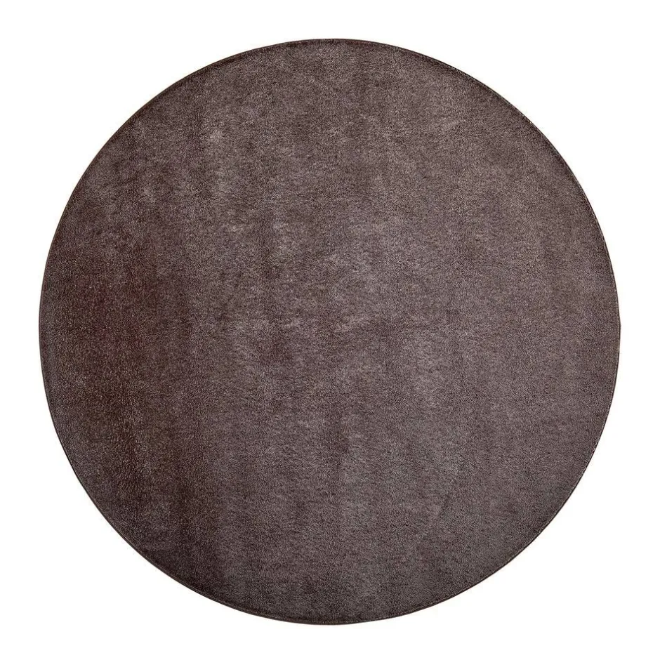 VM-Carpet Pyöreät Matot*Satine 280 ruskea, Ø 160 cm, kantti 5951