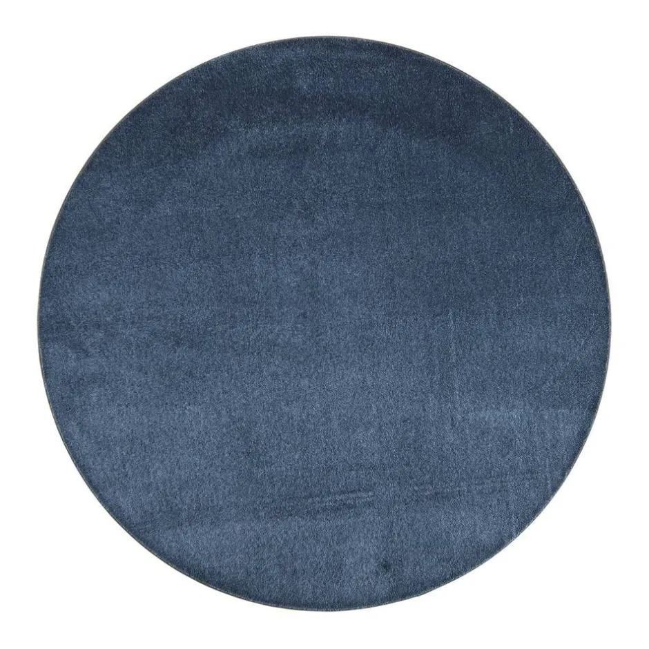 VM-Carpet Pyöreät Matot*Satine 791 sininen, Ø 240 cm, kantti 5447