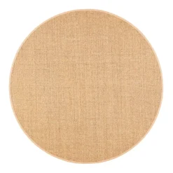 VM-Carpet Pyöreät Matot*Sisal, 50 natur, Ø 240 cm, kantti 32 B