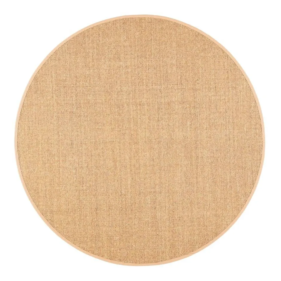 VM-Carpet Pyöreät Matot*Sisal, 50 natur, Ø 160 cm, kantti 32 B