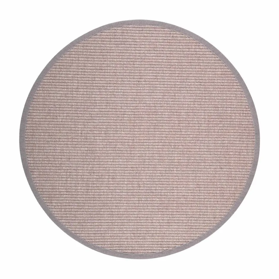 VM-Carpet Pyöreät Matot*Tunturi 72 beige, Ø 200 cm, kantti 070 B