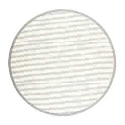 VM-Carpet Pyöreät Matot*Tunturi,  , 71 valkoinen, Ø240 cm, kantti 009 B