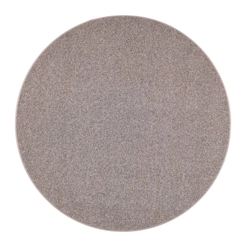 VM-Carpet Pyöreät Matot*Tweed, 39 harmaa, Ø 133 cm, kantti 5434