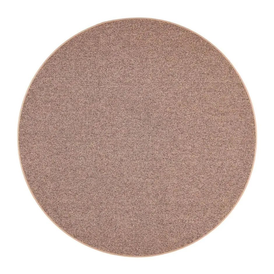 VM-Carpet Pyöreät Matot*Tweed, 42 vaaleanruskea, Ø 240 cm, kantti 5978