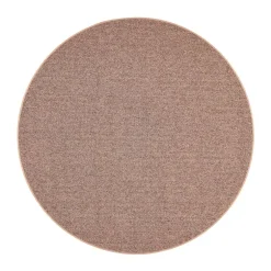 VM-Carpet Pyöreät Matot*Tweed, 42 vaaleanruskea, Ø 133 cm, kantti 5978