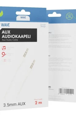 Wave Kuulokkeet Ja Puhelintarvikkeet*audiokaapeli 2 m 3, 5mm valkoinen