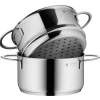 WMF Keittoastiat*Mini kattila 1,5 L höyrytyskorilla ja kannella