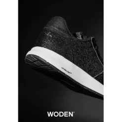 Woden Tennarit Ja Sneakerit*sneakerit Nicoline Glitter Black 020 Black