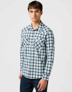 Wrangler Kauluspaidat*paita Western Shirt Blue