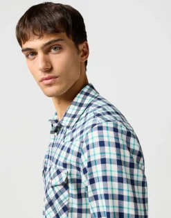 Wrangler Kauluspaidat*paita Western Shirt Blue