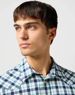 Wrangler Kauluspaidat*paita Western Shirt Blue