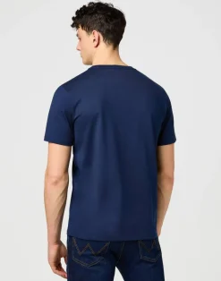 Wrangler T-Paidat*t-paita 112371471 Small Graphic Tee Regular fit Navy