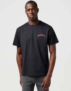 Wrangler T-Paidat*t-paita Graphic Tee Black