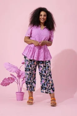 Zhenzi Shortsit Ja Caprit*housut Lanet 195 Black / pink 37500